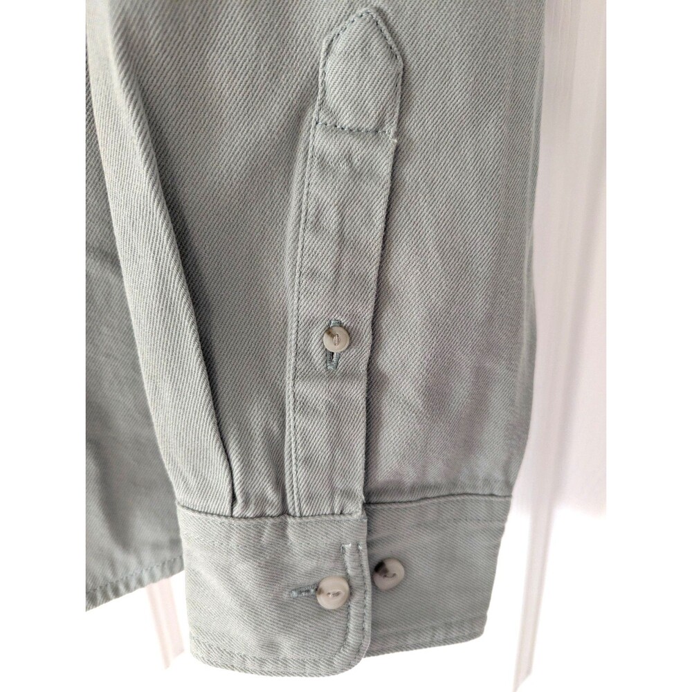 Sonoma Heavyweight Cotton Overshirt Long Sleeve Mens XL Mint Green NEW - Picture 9 of 11